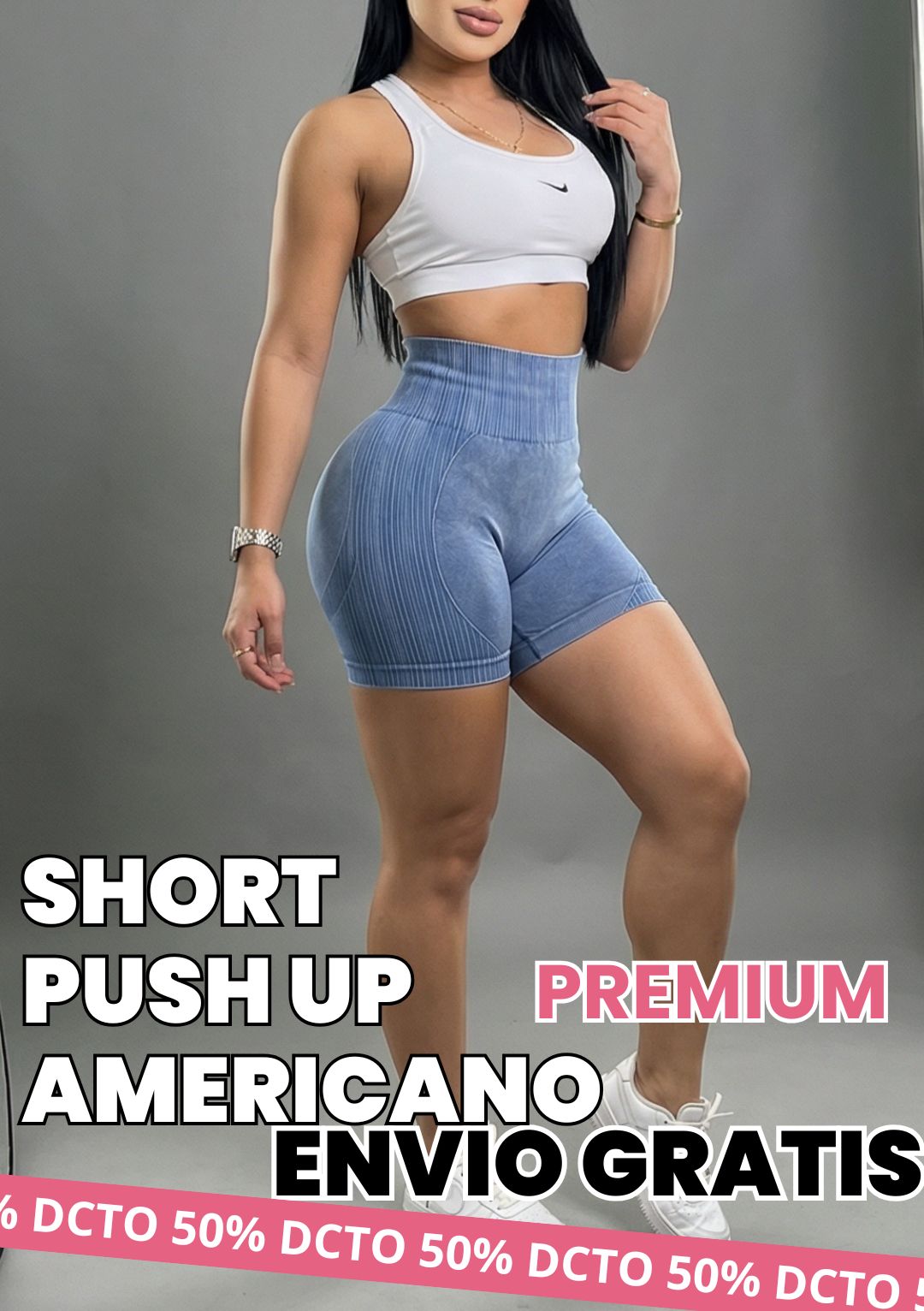 3PACK SHORT PUSH UP UNICOLOR AMERICANO