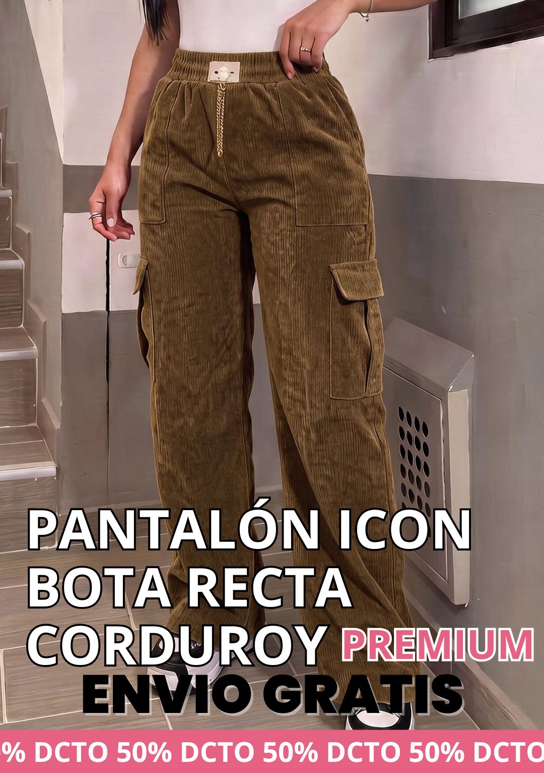 PACK X3 PANTALON ICON BOTA RECTA EN CORDUROY PREMIUM