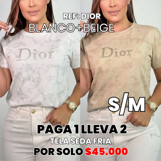 2PACK CAMISETAS SEDA FRIA