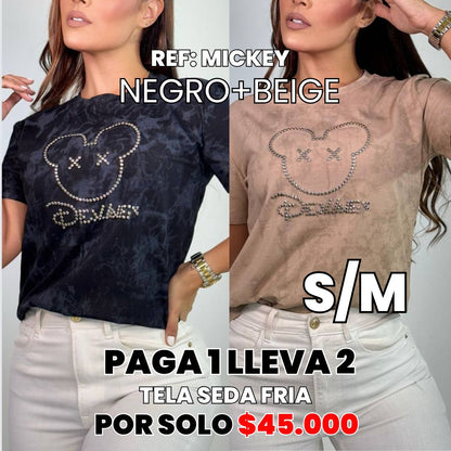 2PACK CAMISETAS SEDA FRIA