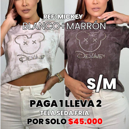 2PACK CAMISETAS SEDA FRIA