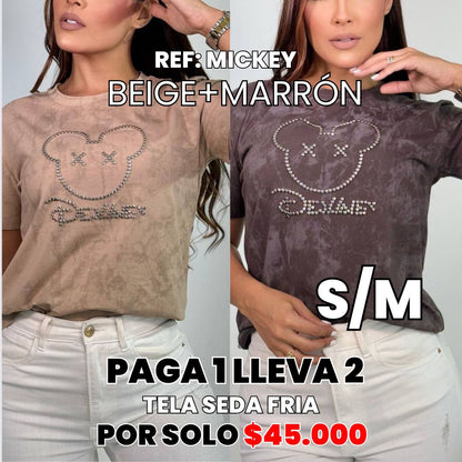 2PACK CAMISETAS SEDA FRIA