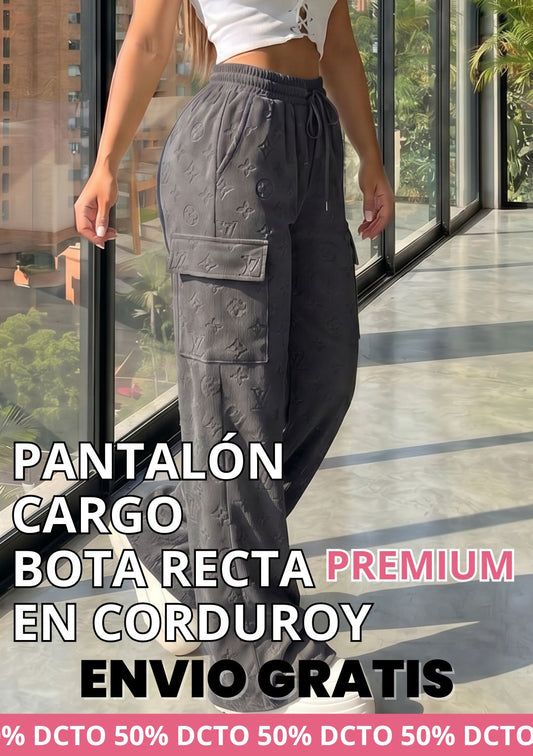PACK X3 PANTALON CARGO BOTA RECTA EN CORDUROY PREMIUM