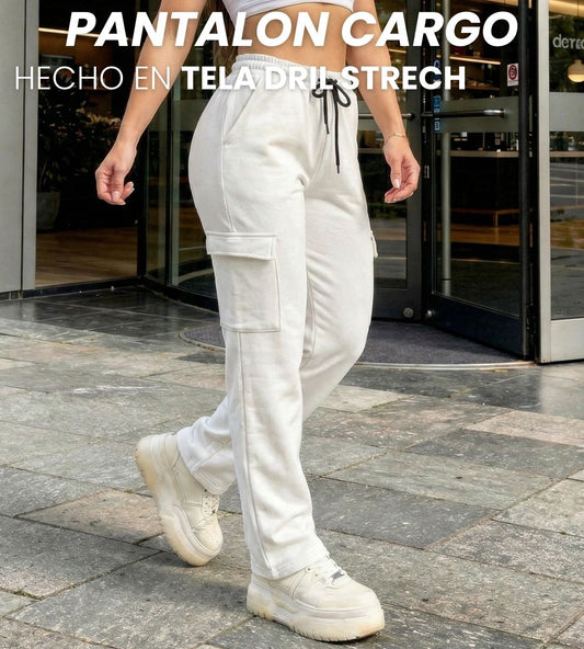 PANTALON CARGO EN DRIL STRECH PREMIUM